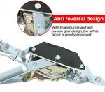 UK 2 Ton Dual Gear Power Puller Heavy Duty 2 Hook Cable Puller Hand Winch Turfer