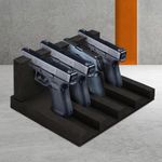 Pistol Foam Gun Holder Magnetic Strips Safe Vault Storage Rack Handgun Stand