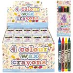 1/10/20/24 & 50 cryons each Mini Colouring Wax Crayons Kids Party Bag filler