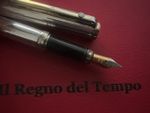 Dom Baiz Fountain Pen Solid Silver 925 With Vintage Diamond