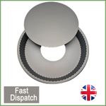 Large 26cm 10" Fluted Non Stick Loose Bottomed Flan Tart Quiche Pan Dish Tin