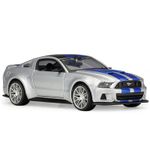 1:24 Ford Mustang Model Car Diecast Street Racer Toy Cars Metal Vehicles Silver
