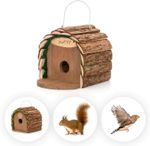 2 in 1 Small Wooden Food Squirrel Feeder Wild Bird Garden Nesting Box & Table UK