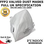 P2 VALVED DUST MASK.FFP2V DUST/MIST RESPIRATOR MASK.SANDING SPRAYING.BODYSHOP. 