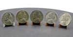 1942 - 1945 US Jefferson 35% Silver War Nickels Stacker Special