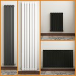 Modern Flat Panel Radiator Vertical Design Tall Upright Central Heating Radiator