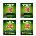4 x 14 Nicorette Invisi Patch 25mg Stop Smoking Nicotine Patches 8 Week Bundle