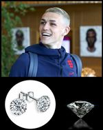 Men's / Boy's Simple 4mm 18ct White Gold Plate Cubic Zirconia Stud Earrings