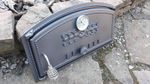 Cast Iron pizza oven door with thermometer | bread oven doors | 490x280mm |R|
