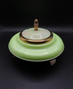 Vintage Bakelite Musical Powder Puff in working Order