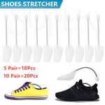 5 10 Pairs Shoe Tree Trees Plastic Maintain Shape Shoes Footwear White Stretcher