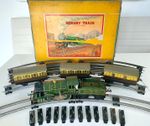 O Gauge HORNBY TRAIN No. 1 Special Passenger Set - G.W.R. / Clockwork - TS412