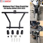 Highway Peg Crash Bar For Harley Softail Fat Bob Low Rider Street Bob 2018-2024