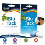 Bostik Blu Tack Sticky Tac Blue Economy Handy Size  Re-usable BLUE WHITE Tac 60g