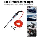 Car Circuit Tester Pen Auto Fuse Test Probe Light Tool For 6V 12V 24V DC Voltage