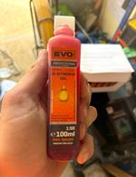 Box of EVO Professional 2-Stroke Oil 1:50 100ml Bottle Liquid Lubrication