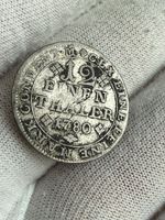 SCARCE and RARE 1780 Brunswick-Wolfenbüttel 1/12 Thaler Silver GERMAN Charles I