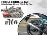 For Royal Enfield "GUERRILLA 450" Orion Red Rooster Exhaust Silencer & Bend Pipe