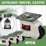 Heavy Duty Swivel Castor Retractable Leveling Wheels Furniture Caster Thread Rod