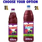 Vimto Squash No Added Sugar 1L Bottle Fruit Juice Drink Cordial Vitamins C & D