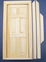 Dolls House Pack Of 4 Wooden 6 Panel Doors 1:12 Scale Miniature DIY 001 Tumdee