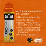 SIS GO Isotonic Energy Gels – 22g Fast-Acting Carbs, 60ml, 78 Cal per Energy Gel