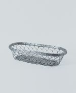 1960s Metal Wire Woven Basket Bowl French Vintage