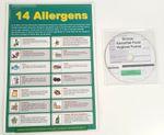 Food 14 Allergens Allergy Awareness Sign+CD FSA EHO Compliant Requirements 2026.