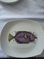 Retro AQUARIUS FISH SERIES English Ironstone BY WASHINGTON POTTERY STAFFORDSHIRE
