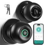 Multifunction Keyless Entry Smart Door Knob Lock Silent Fingerprint Auto App Key