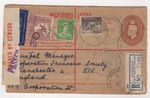1940 May 10th. Uprated Censor Registered Letter. Haberfield to Manchester.