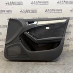 AUDI A4 B8.5 DRIVER SIDE FRONT LEATHER DOORCARD W/SWITCHES & HANDLE LIGHT 08-13