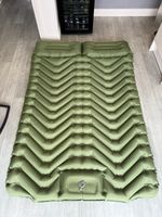 ROPODA Double Air Bed Flocked Inflatable Mattress  Camping Built in Foot pump