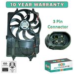 RADIATOR CONDENSOR COOLING FAN ASSEMBLY 17107529272  FOR MINI (R50, R53)