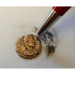 Coin Cleaning Brush - Fibre Glass & Brass Bristles plus spares
