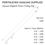 5 x Pennel Clipped Down Pulley Sea Fishing Rig, All Sizes, Free P&P