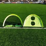ZEEGO Pop-Up Football Goals 2 Set Reversible Targets 4ft or 6ft  ***CLEARANCE***