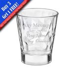 Personalised Engraved 80ml Diamond Shot Glass, Perfect for any Occasion