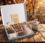 Luxury Hot Chocolate Gift Hamper: 8 Flavors, 12 Toppings bespoke gift