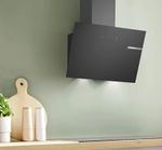 Bosch DWK65DK60B Black Glass Wall-Mounted Chimney Hood Touch Control LED