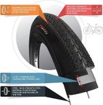 28 x 1  1/2 Inch 40-635 Tyres for Road Mountain MTB Hybrid Bike Bicycle