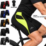 Mens Cycling Cycle Shorts Anti-Bac Coolmax Padded MTB Bicyle Short S to 2XL