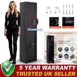3 Gun Cabinet Lockable Safe Rifle Firearm BS7558/92 Police Approved Heavy Steel