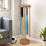 Baseball Bat Holder Organizer Rack Party for 10 Baseball Bats Modern Equipment