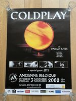 Coldplay Parachutes Original Tour Poster Bruxelles 2000 Very Rare