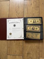 WR 99.9% Gold Banknotes World Collection 94 Notes Limited Edition Album COA
