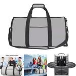 45L Duffel Bag Travel Holdall Large Foldable Suit Garment Carrier Bag + Strap