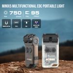 Trustfire MINIX5 FRechargeable Led Flashlight Magnet Torch 750Lumen UV light UK