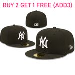 2025 York Yankees Basic 59fifty Fitted Hat NY Baseball Era Men Cap MLB Stitched