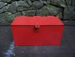 Small Vintage - Heavy Duty - Tractor Tool Box - Lockable - 12" - Workshop.